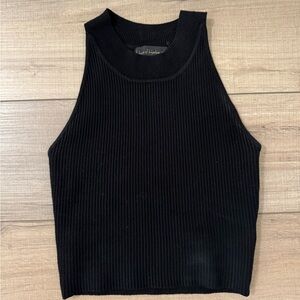 House of Harlow Black High Neck Top